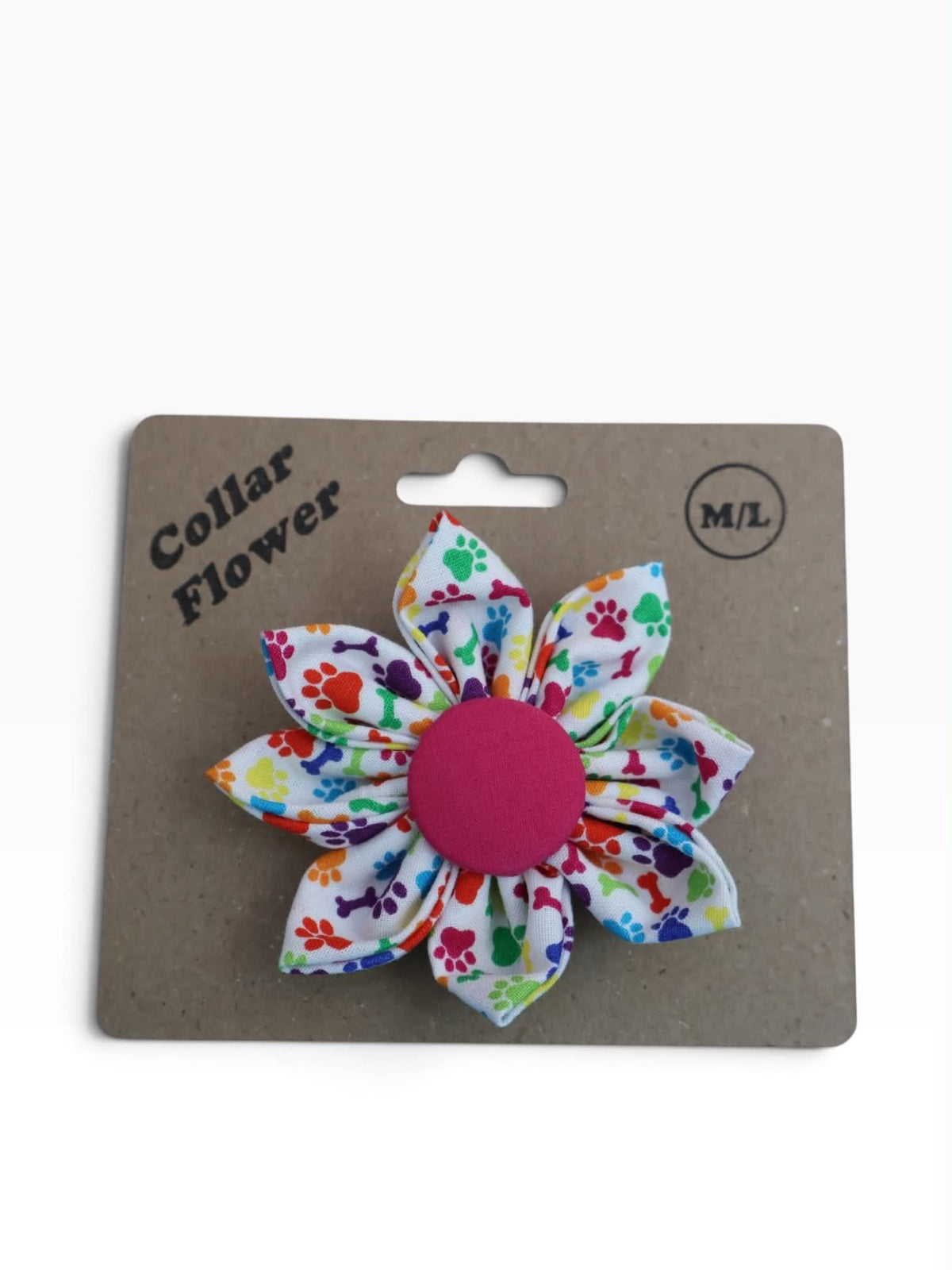 Rainbow Paws Collar Flower