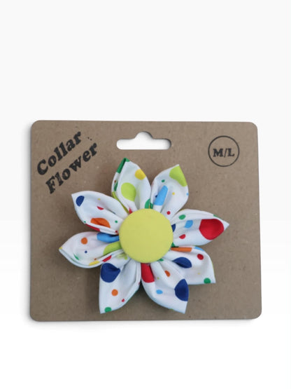 White Dots Collar Flower