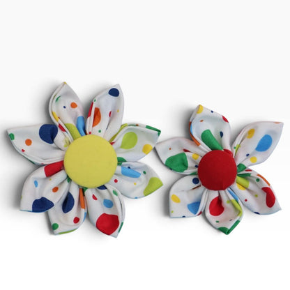 White Dots Collar Flower