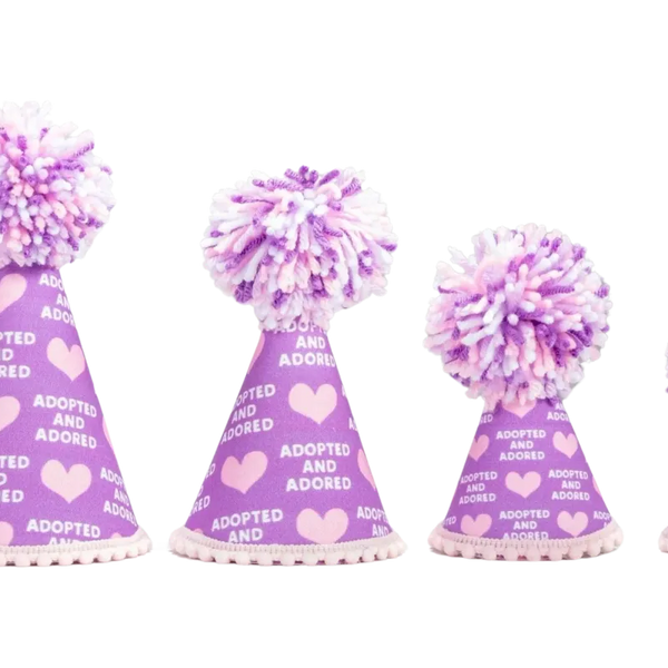 Adopted Purple Party Hat