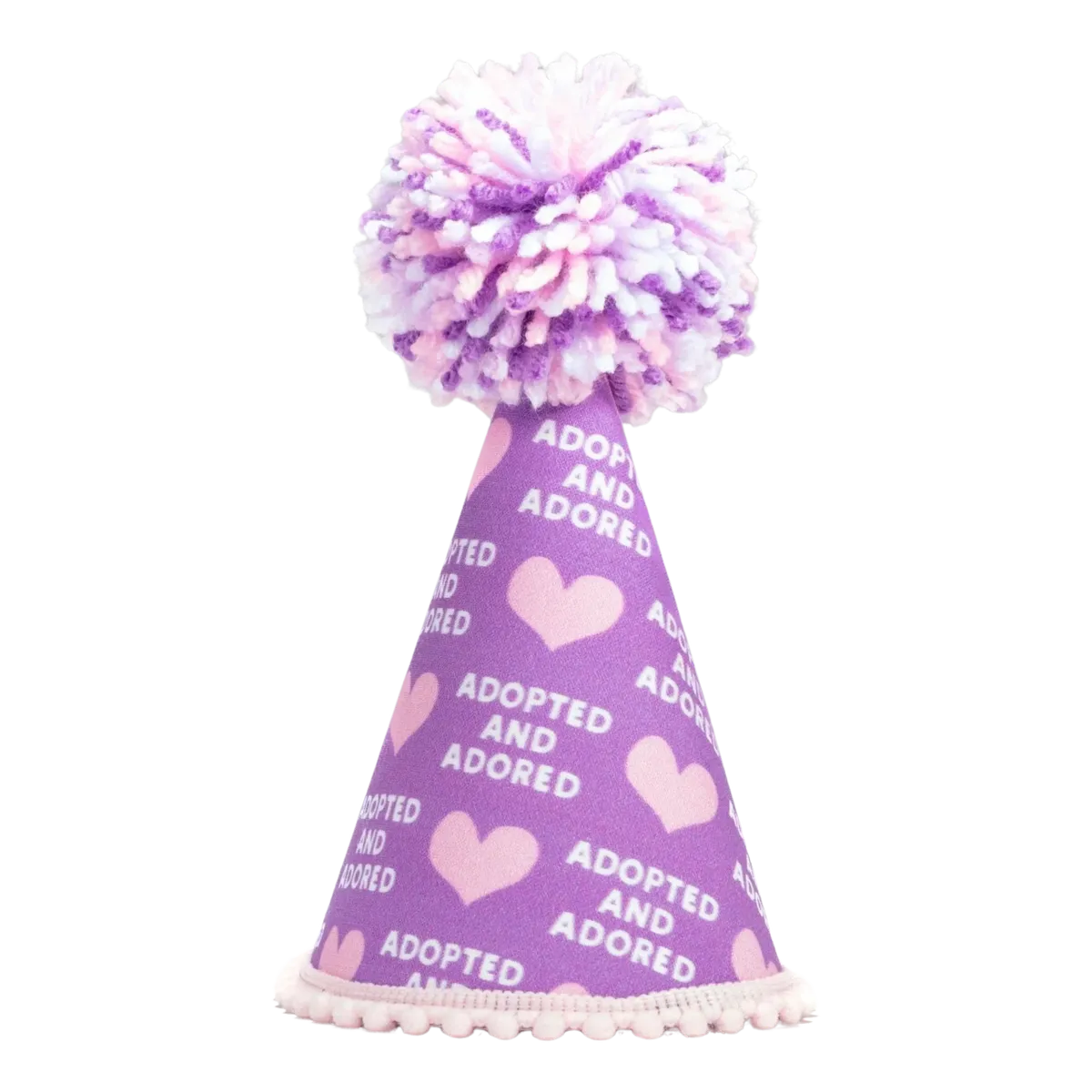 Adopted Purple Party Hat