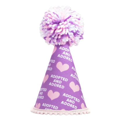 Adopted Purple Party Hat