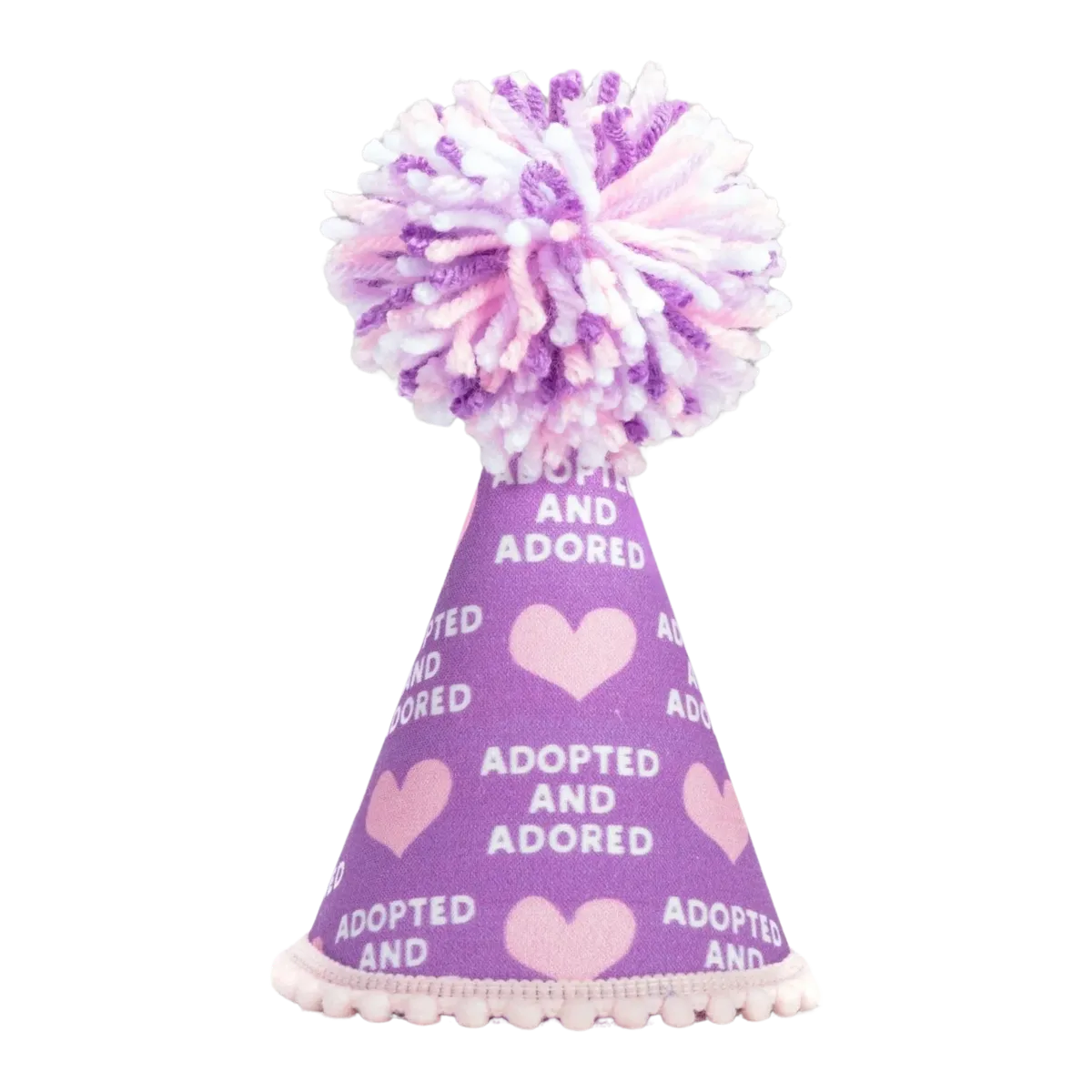 Adopted Purple Party Hat