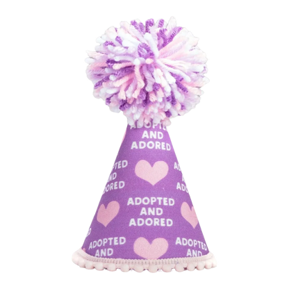 Adopted Purple Party Hat