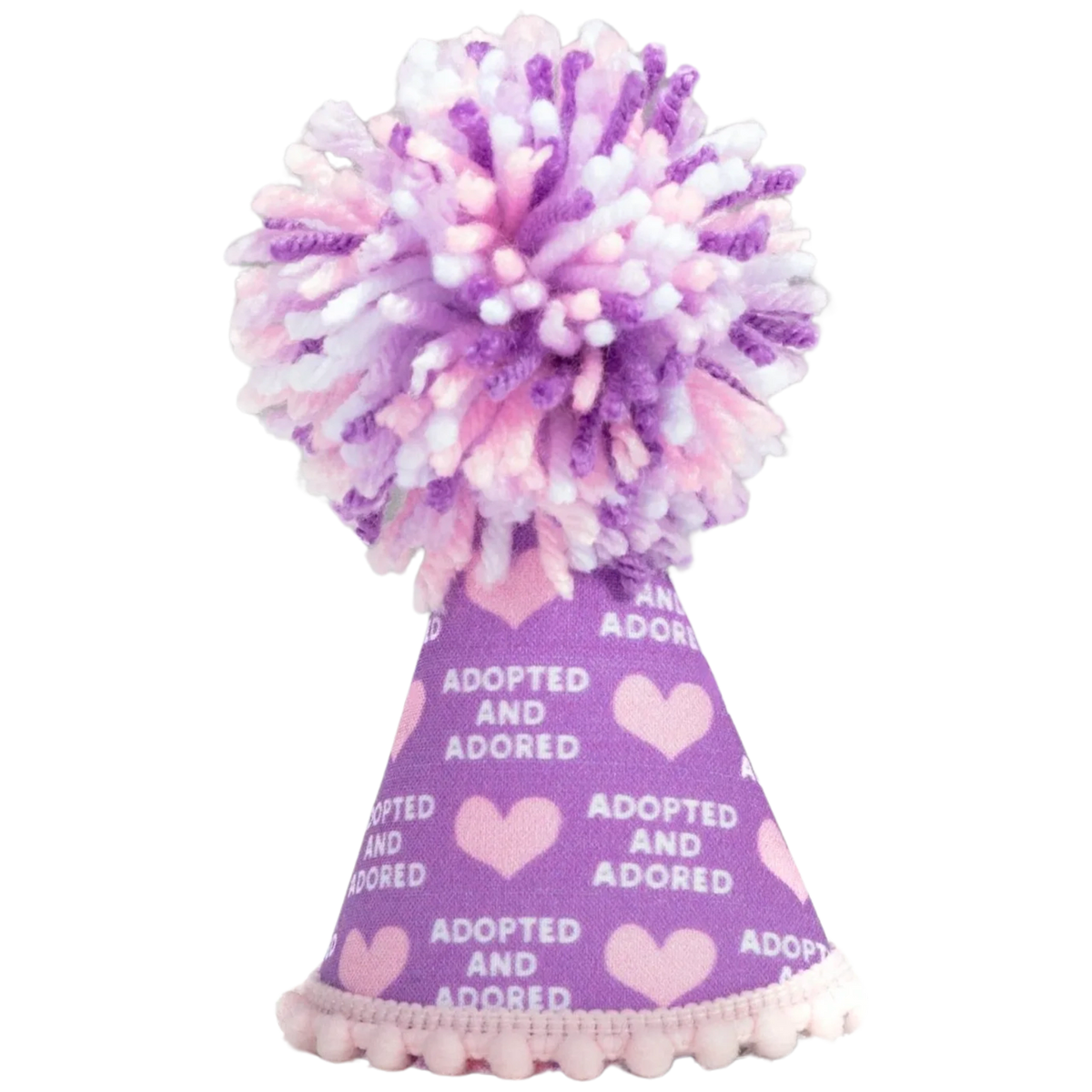 Adopted Purple Party Hat