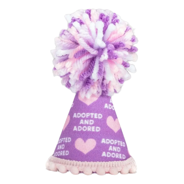 Adopted Purple Party Hat