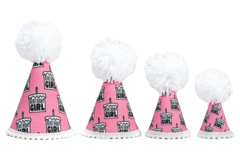 Birthday Girl Black Ink Party Hat