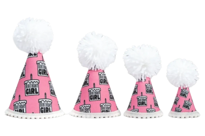 Birthday Girl Black Ink Party Hat
