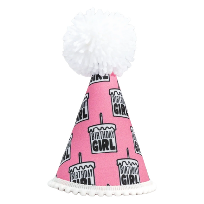 Birthday Girl Black Ink Party Hat