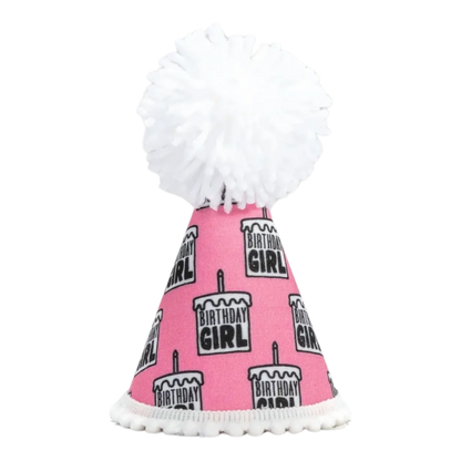 Birthday Girl Black Ink Party Hat
