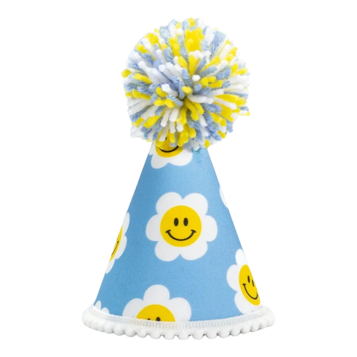Blue Daisy Party Hat
