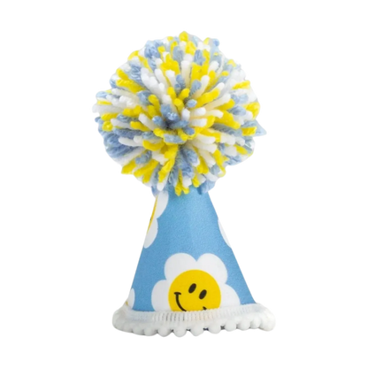 Blue Daisy Party Hat