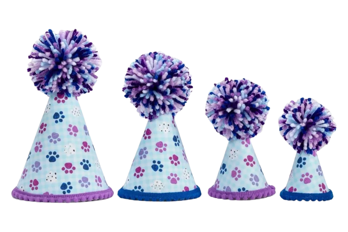Blue & Purple Paws Hat