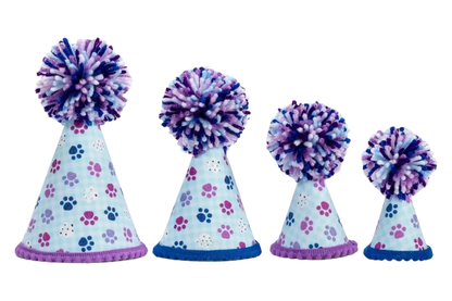 Blue & Purple Paws Hat