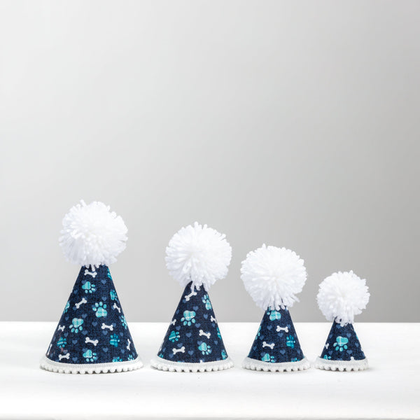 Blue Paws Party Hat