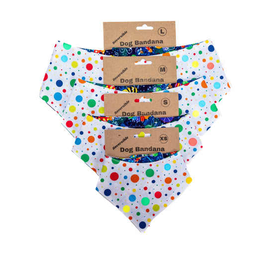 White Dot Reversible Bandana