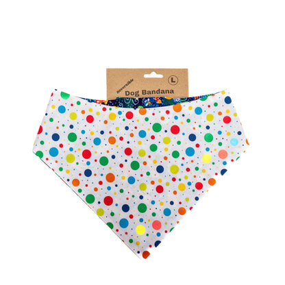 White Dot Reversible Bandana
