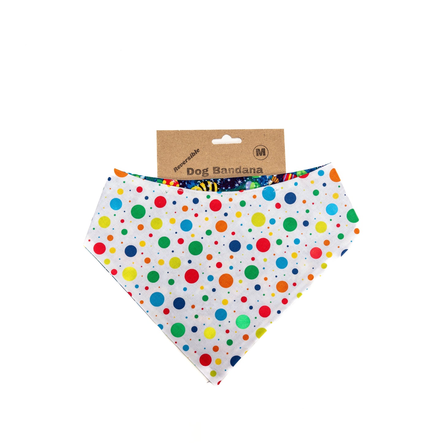 White Dot Reversible Bandana
