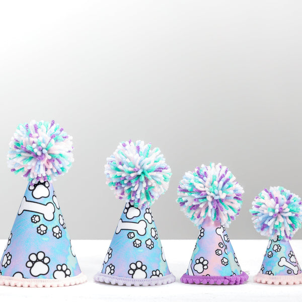 Pastel Tye-Dye Party Hat