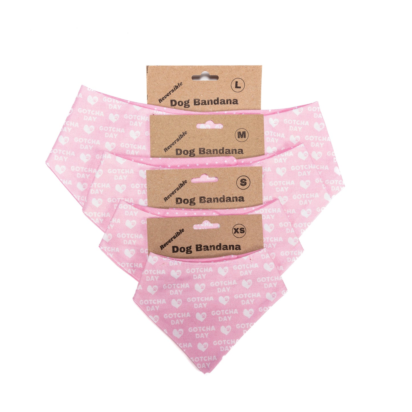 Gotcha Day Pink Reversible Bandana