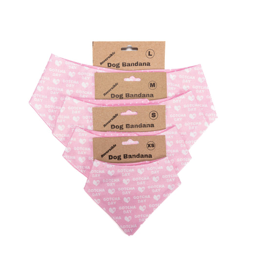 Gotcha Day Pink Reversible Bandana