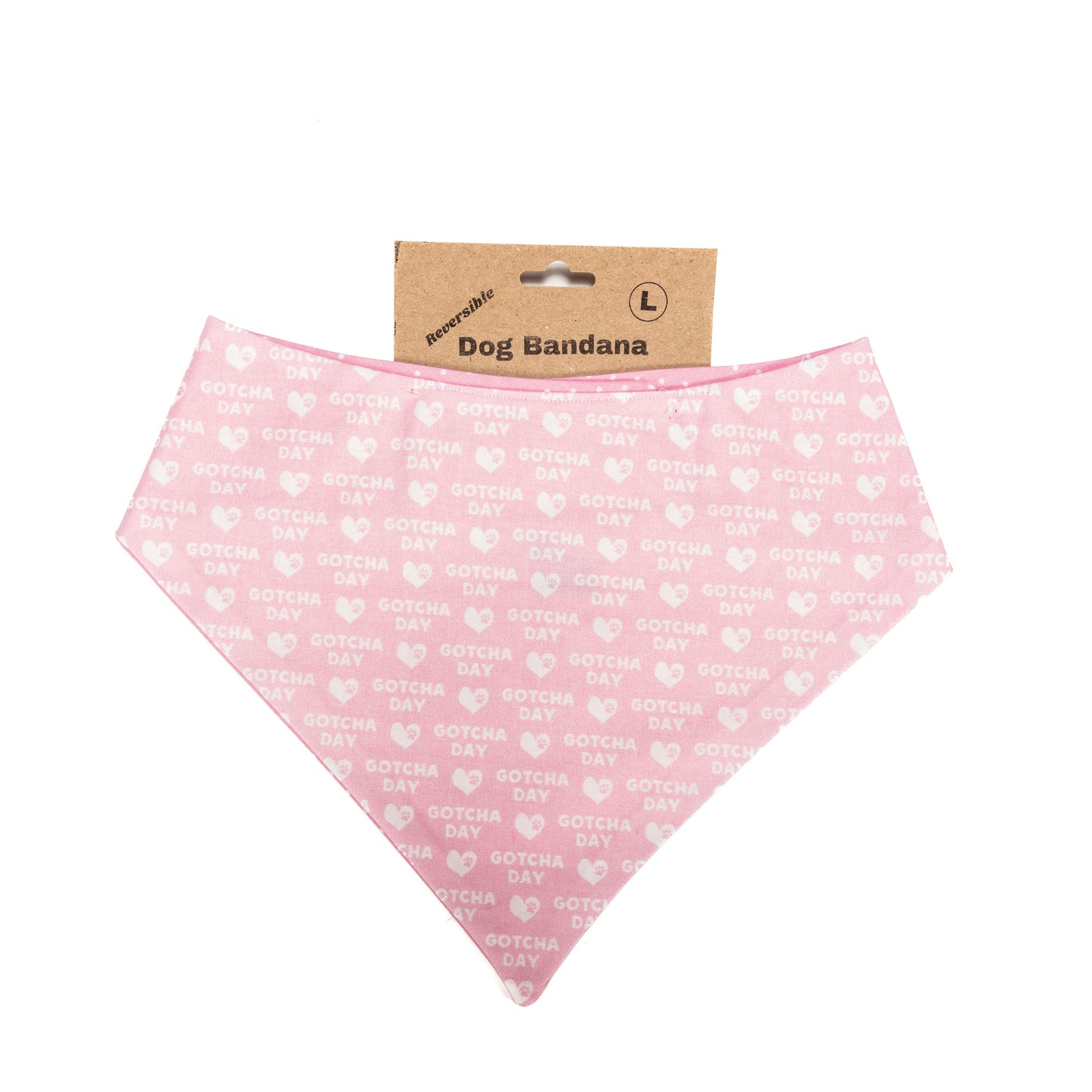 Gotcha Day Pink Reversible Bandana