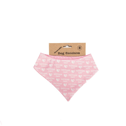 Gotcha Day Pink Reversible Bandana