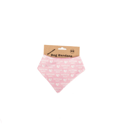 Gotcha Day Pink Reversible Bandana