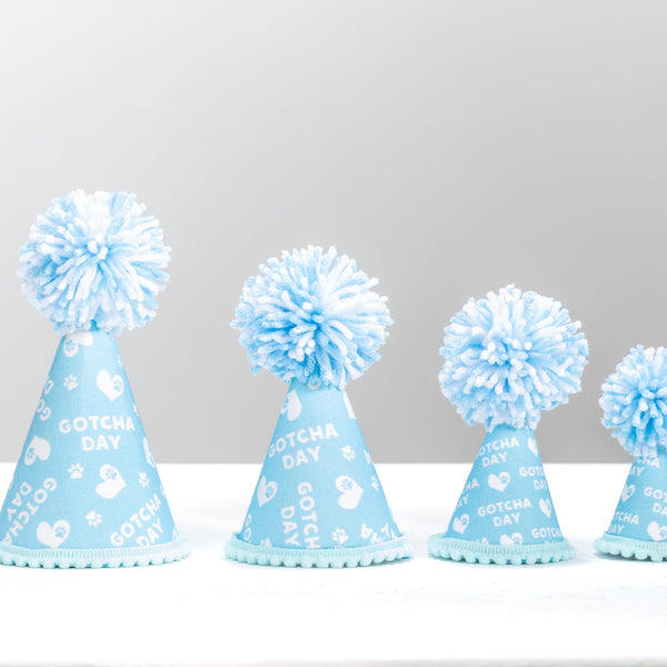 Gotcha Day Blue Ink Party Hat