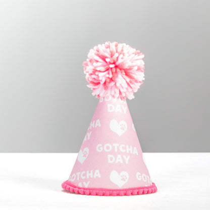 Gotcha Day Pink Ink Party Hat