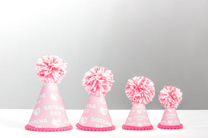 Gotcha Day Pink Ink Party Hat