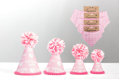 Gotcha Day Pink Ink Party Hat