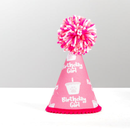 Birthday Girl Pink Ink Party Hat