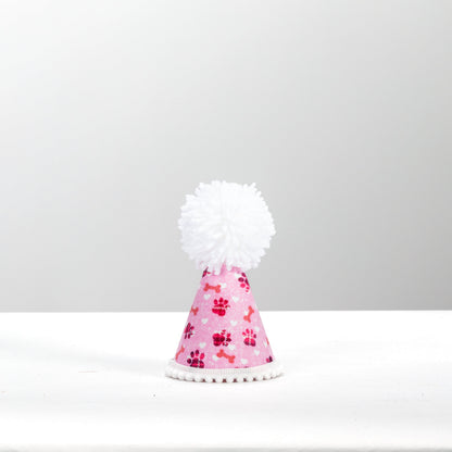 Pink Paws Party Hat