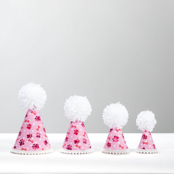 Pink Paws Party Hat