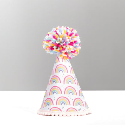 Pastel Rainbow Party Hats