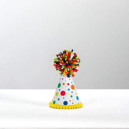 White Dot Party Hat