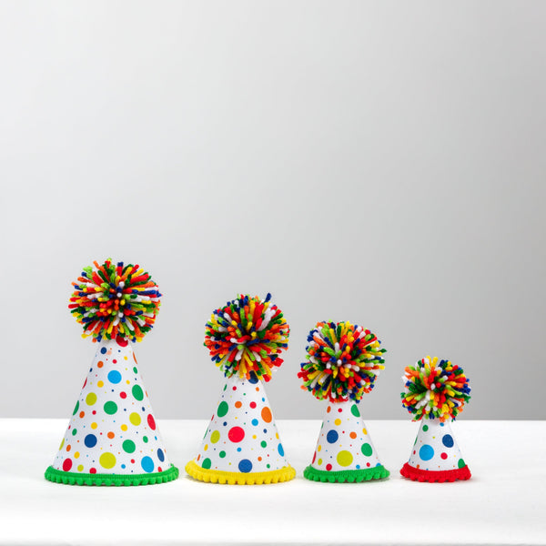 White Dot Party Hat