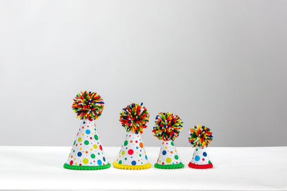 White Dot Party Hat