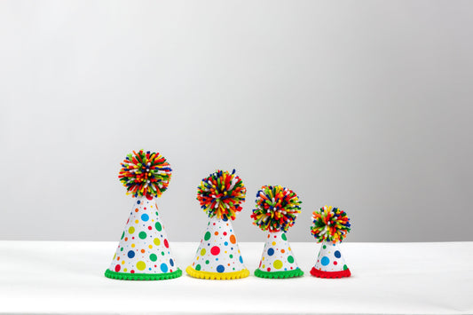 White Dot Party Hat