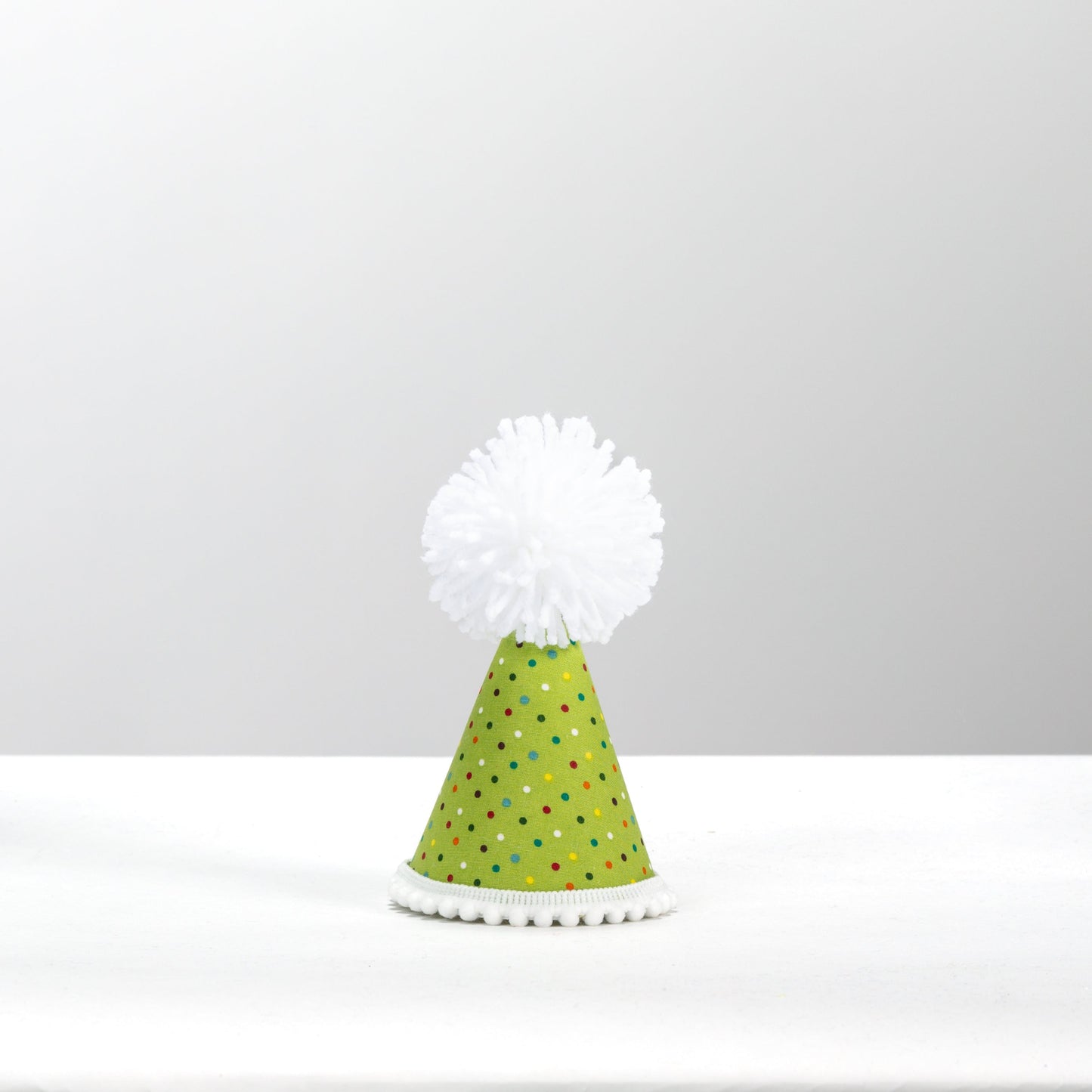 Green Confetti Dots Party Hats