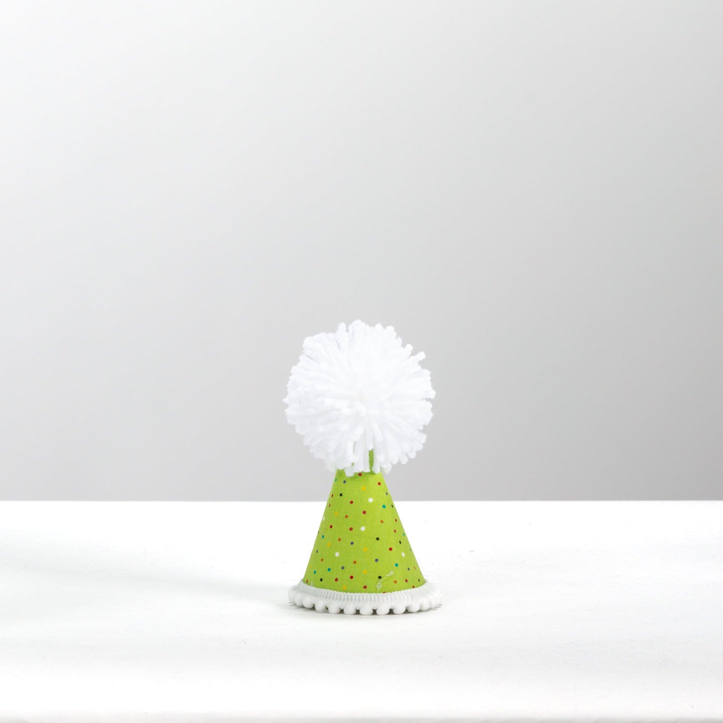 Green Confetti Dots Party Hats