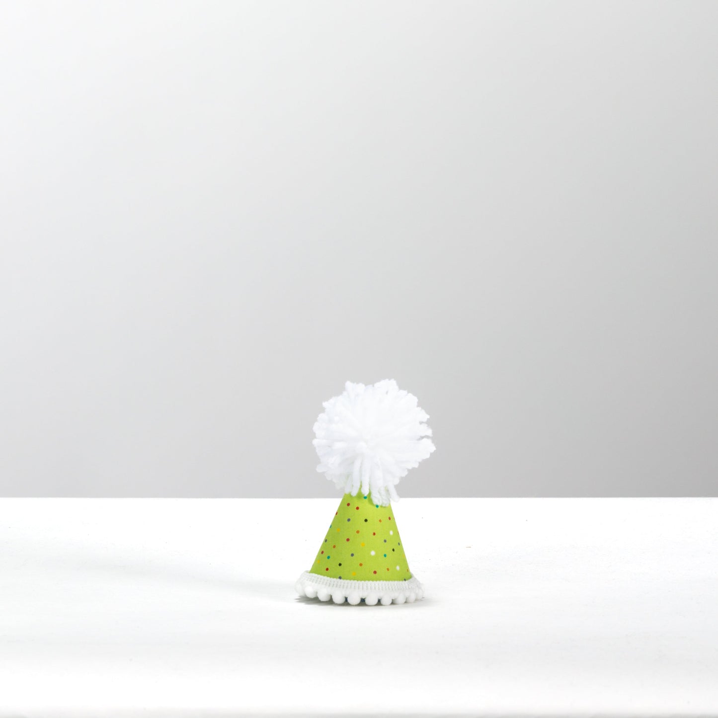 Green Confetti Dots Party Hats