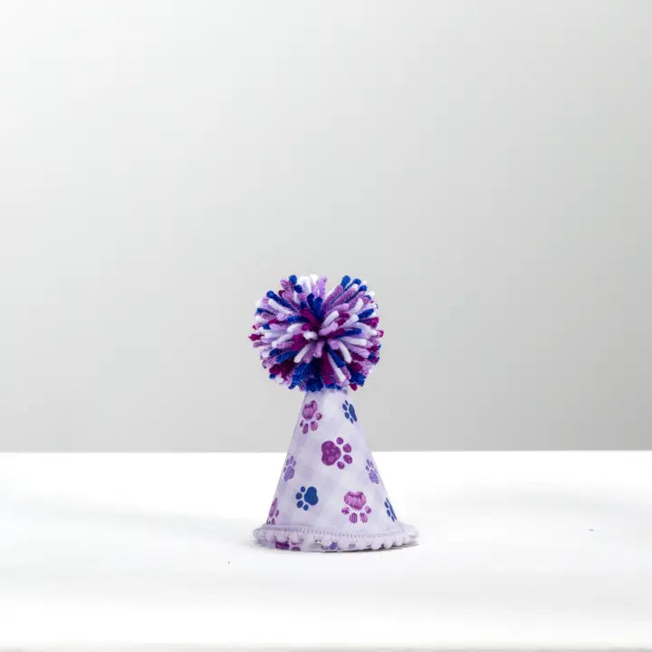 Purple Paws Party Hat