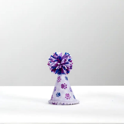 Purple Paws Party Hat