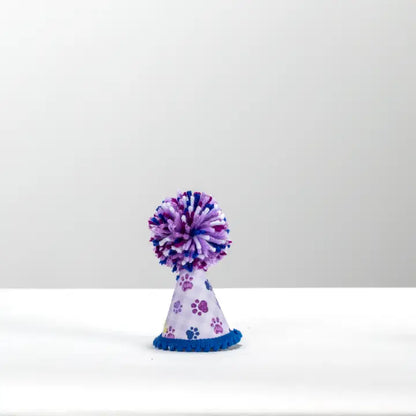 Purple Paws Party Hat