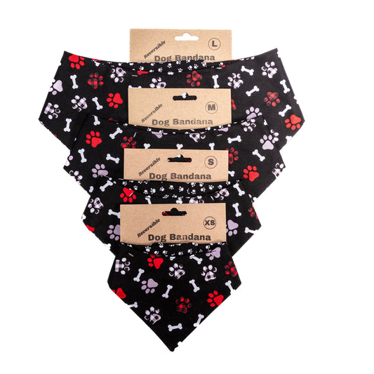 Red Paw Reversible Bandana