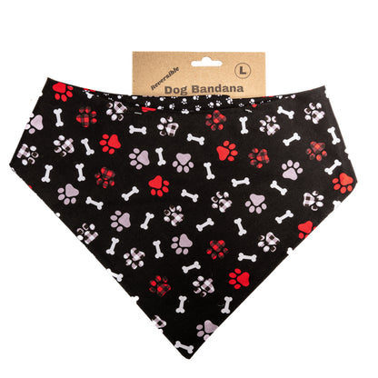 Red Paw Reversible Bandana