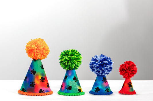 Watercolor Paws Party Hat