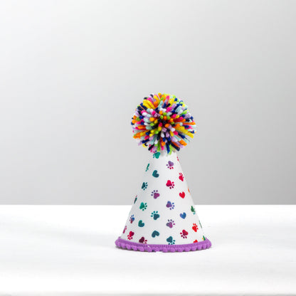 Rainbow Paws Party Hat